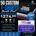 50 T-Shirt | Full Color | Bundle