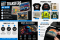 Custom DTF Transfers By Size – Upload Your Artwork