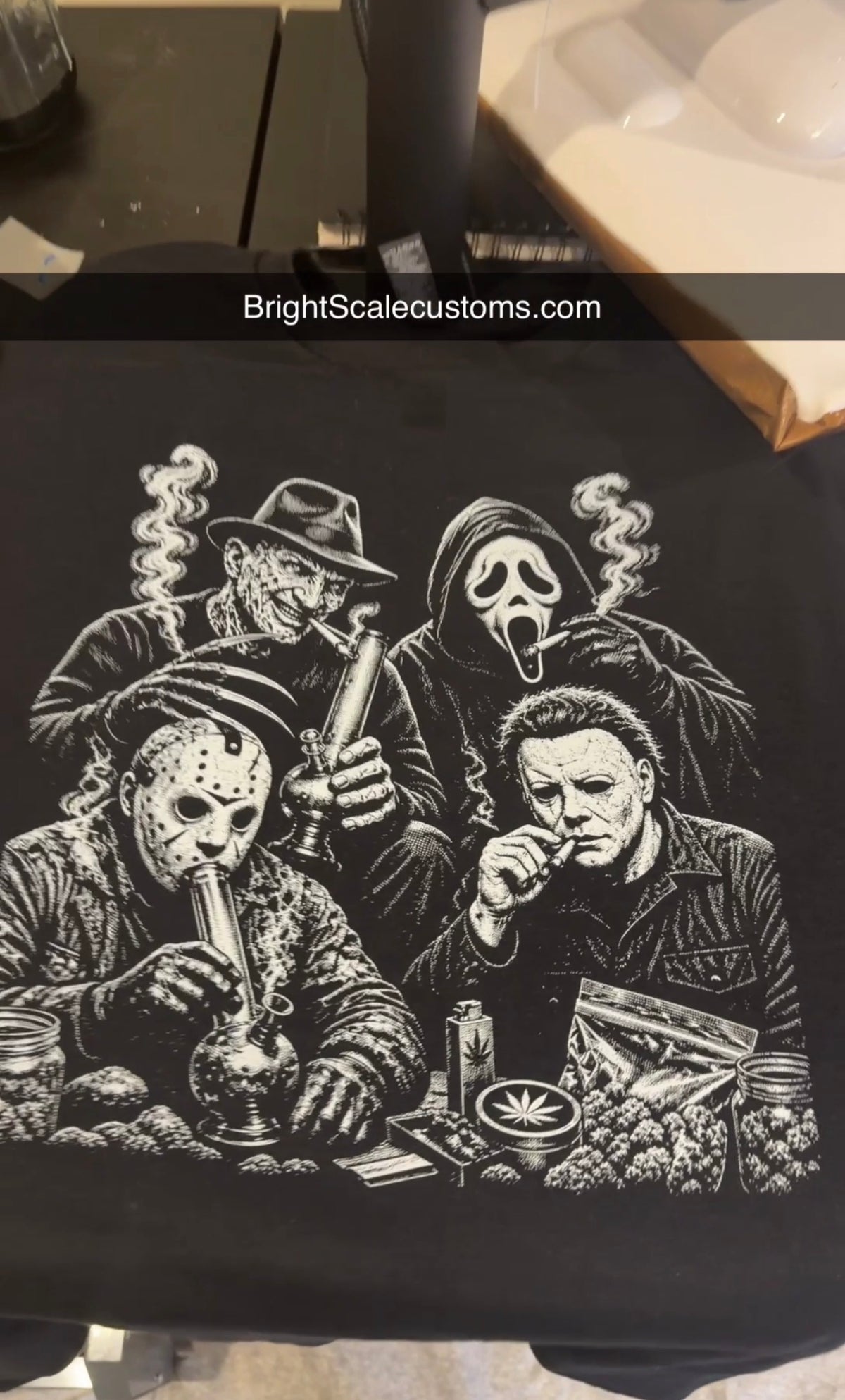 Halloween | Michael Myers | Jason | Scream | Freddy | Smoking | 420 | FREE SHIPPING